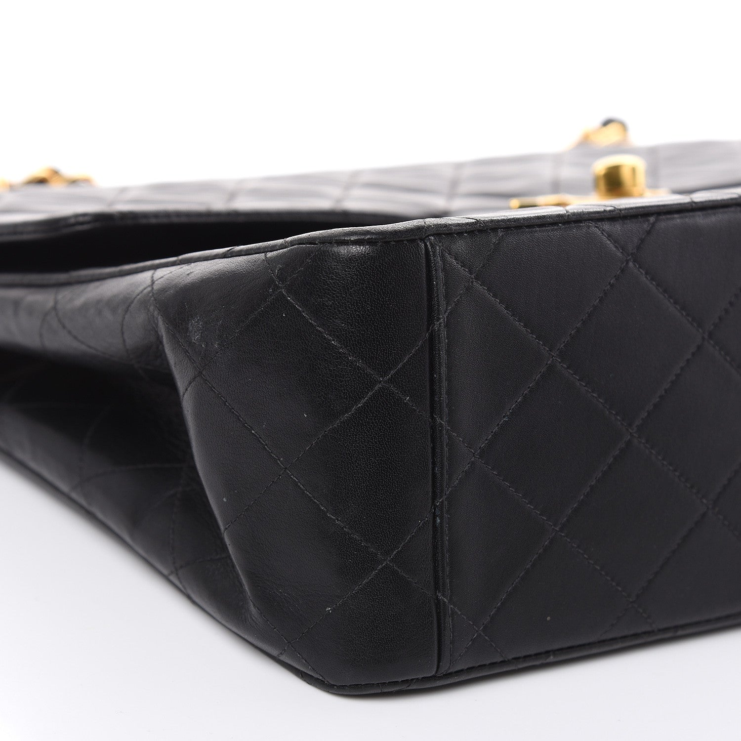 Chanel Lambskin Quilted XL Jumbo Single Flap Black 8 of 18