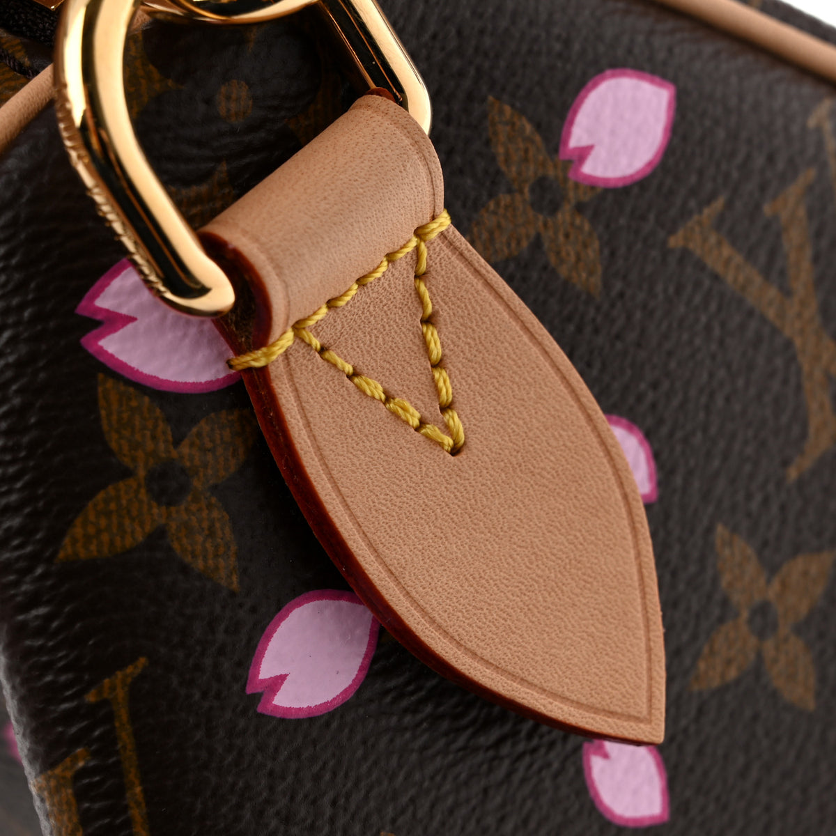 LV X TM Monogram Cherry Blossom Speedy Bandouliere 25 Sakura Brown