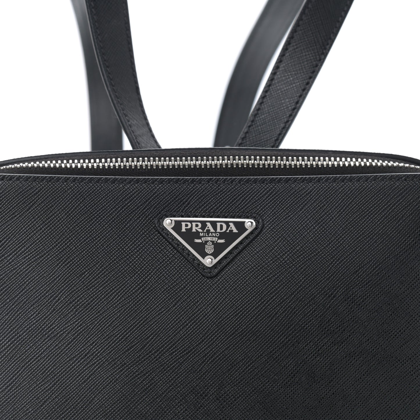 Saffiano Travel Backpack Black