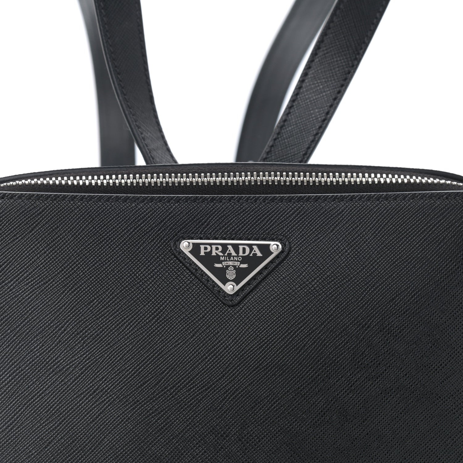 Prada Saffiano Travel Backpack Black 8 of 11