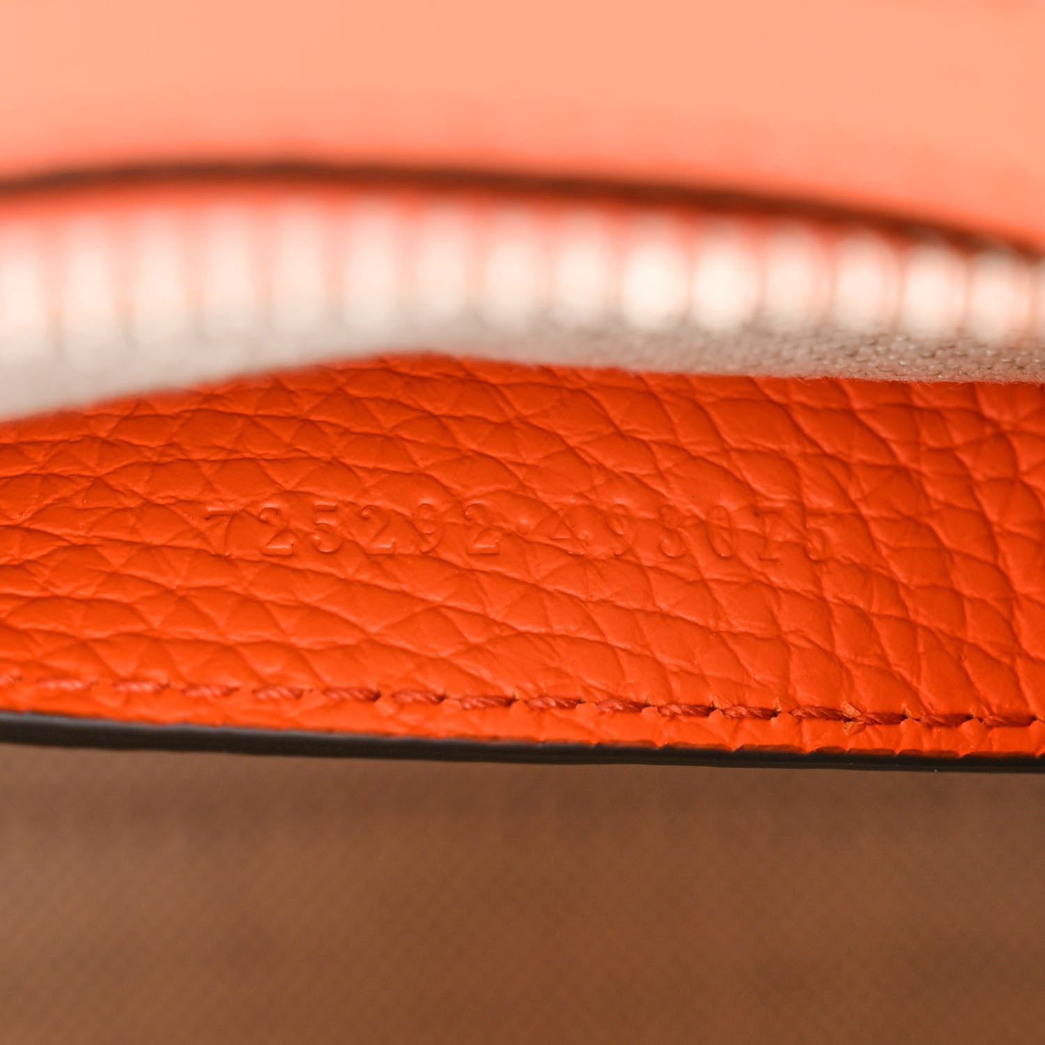 Gucci Piuma Calfskin Jumbo GG Embossed Mini Duffle Bag Good Orange 7 of 10