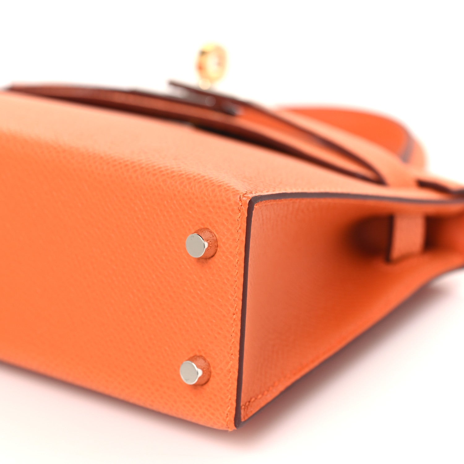 Hermes Epsom Mini Kelly Sellier 20 Orange 10 of 11
