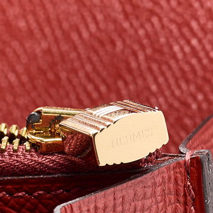 Hermes Epsom Kelly Longue Wallet Rouge Grenat 6 of 13