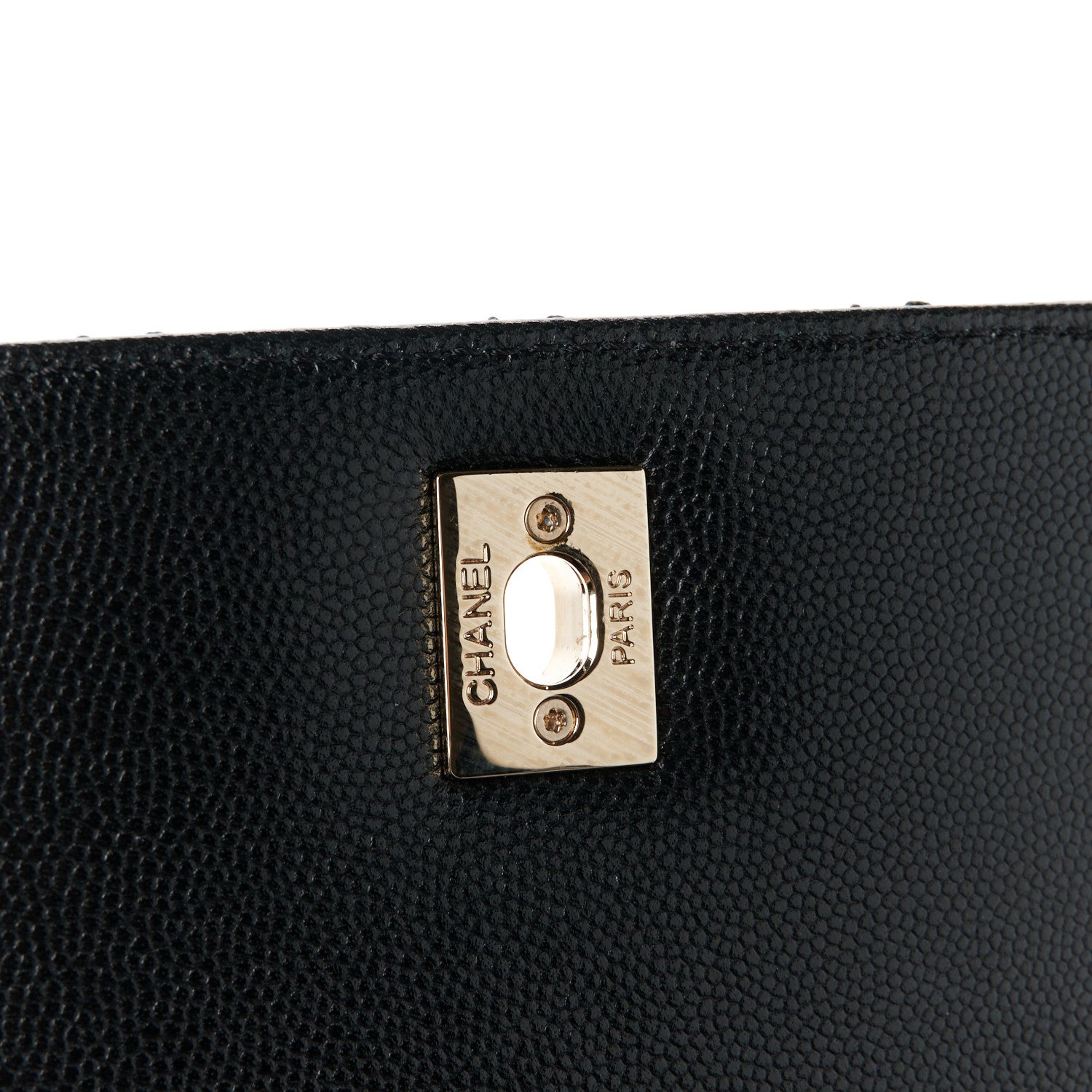 Chanel Caviar Lizard Quilted Small Coco Handle Flap Black 6 of 11