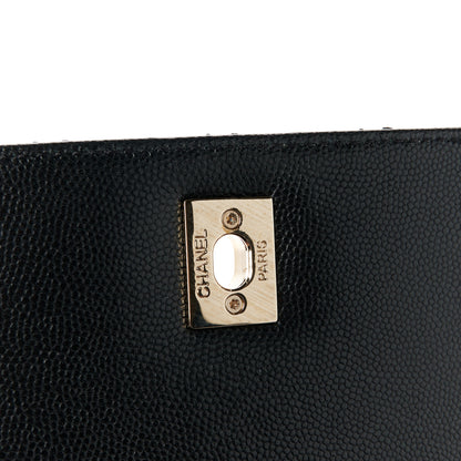 Chanel Caviar Lizard Quilted Small Coco Handle Flap Black 6 of 11