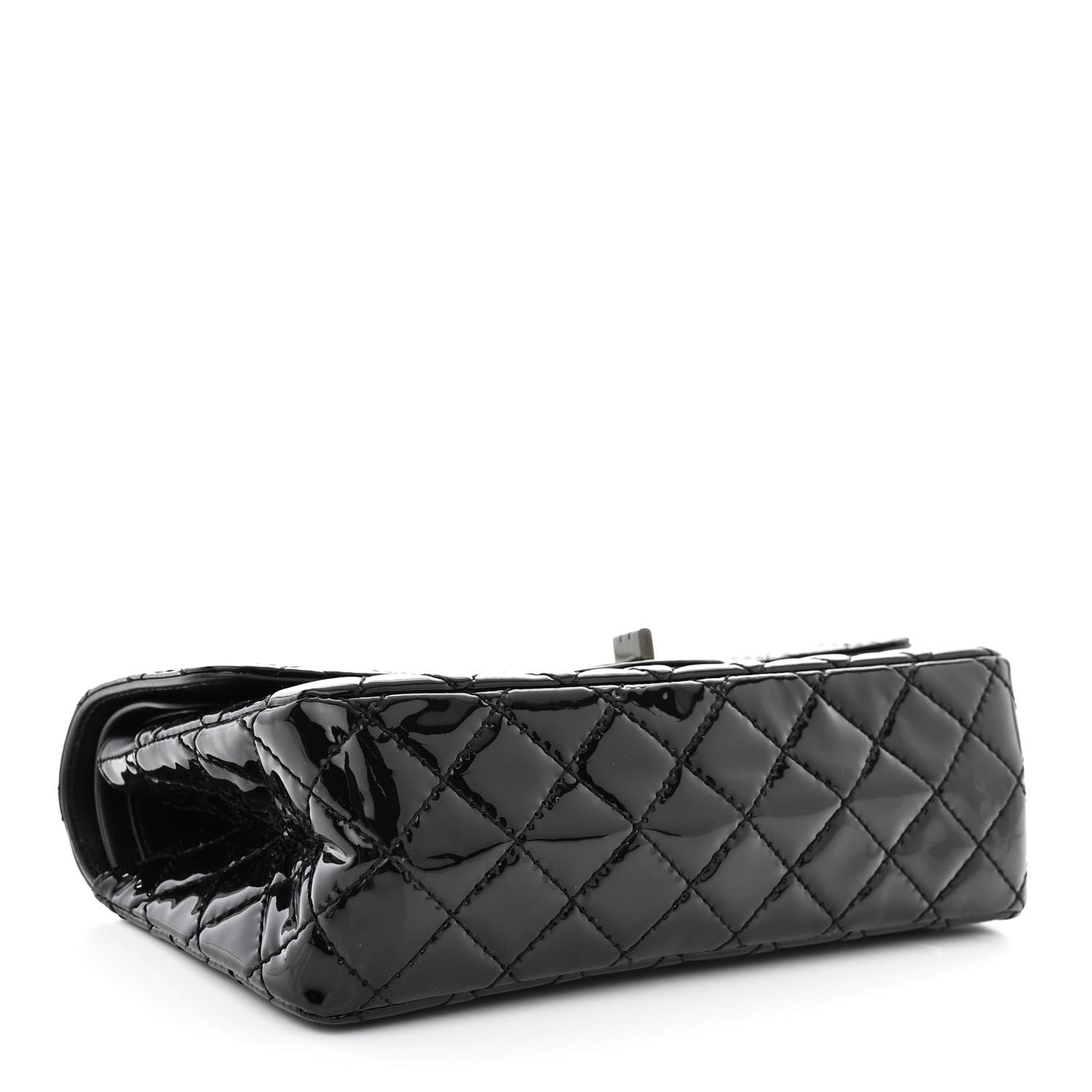 Chanel Patent Calfskin Quilted 2.55 Reissue 225 Flap So Black 4 of 12
