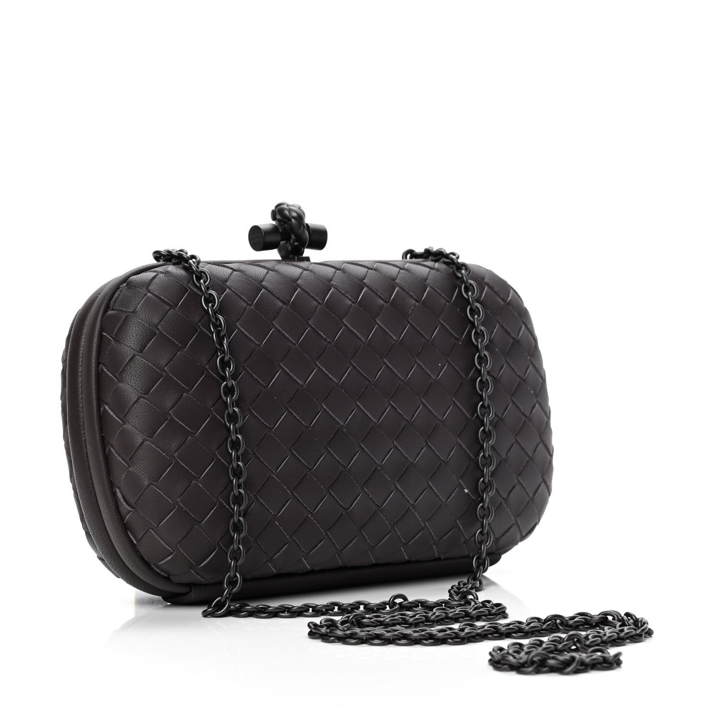 Nappa Intrecciato Chain Knot Clutch Quetsche