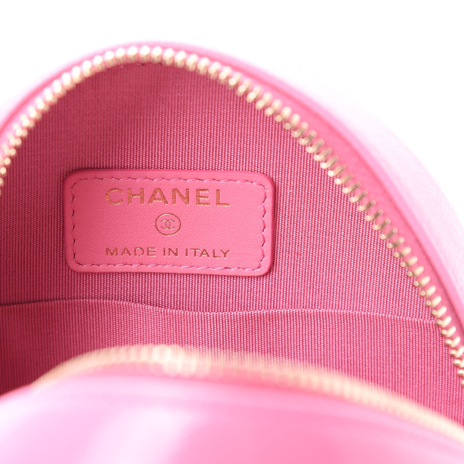 Chanel Caviar Quilted Gripoix CC Round Clutch With Chain Pink 6 of 11