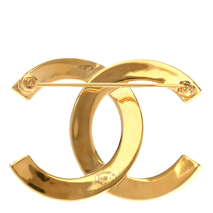 Chanel Metal Paris Button CC Large Brooch Gold 3 of 5