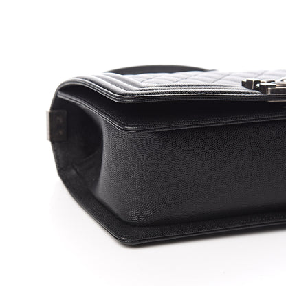 Chanel Caviar Quilted Medium Boy Flap Black 8 of 11