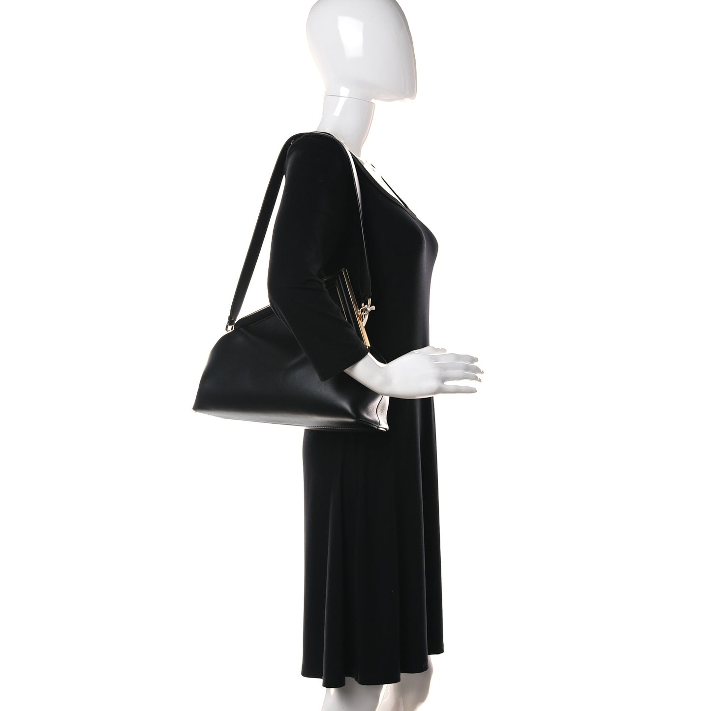 Shiny Nappa Medium Fendi First Black