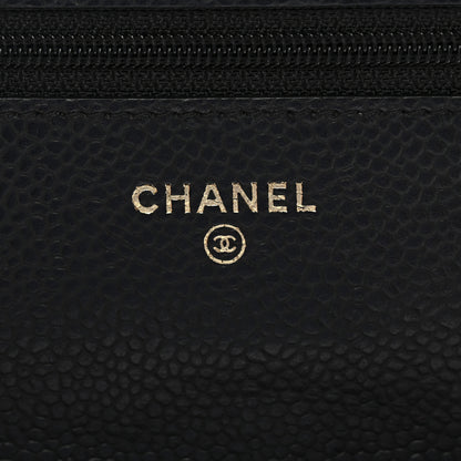 Chanel Caviar Quilted Wallet on Chain WOC Black 5 of 12