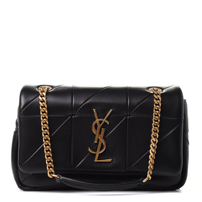 Saint Laurent Lambskin Patchwork Monogram Small Jamie Black 1 of 4