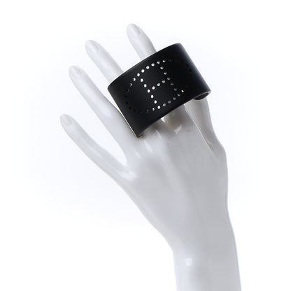 Hermes Aluminium Evelyne Sunset Cuff Bracelet T2 Black 2 of 5
