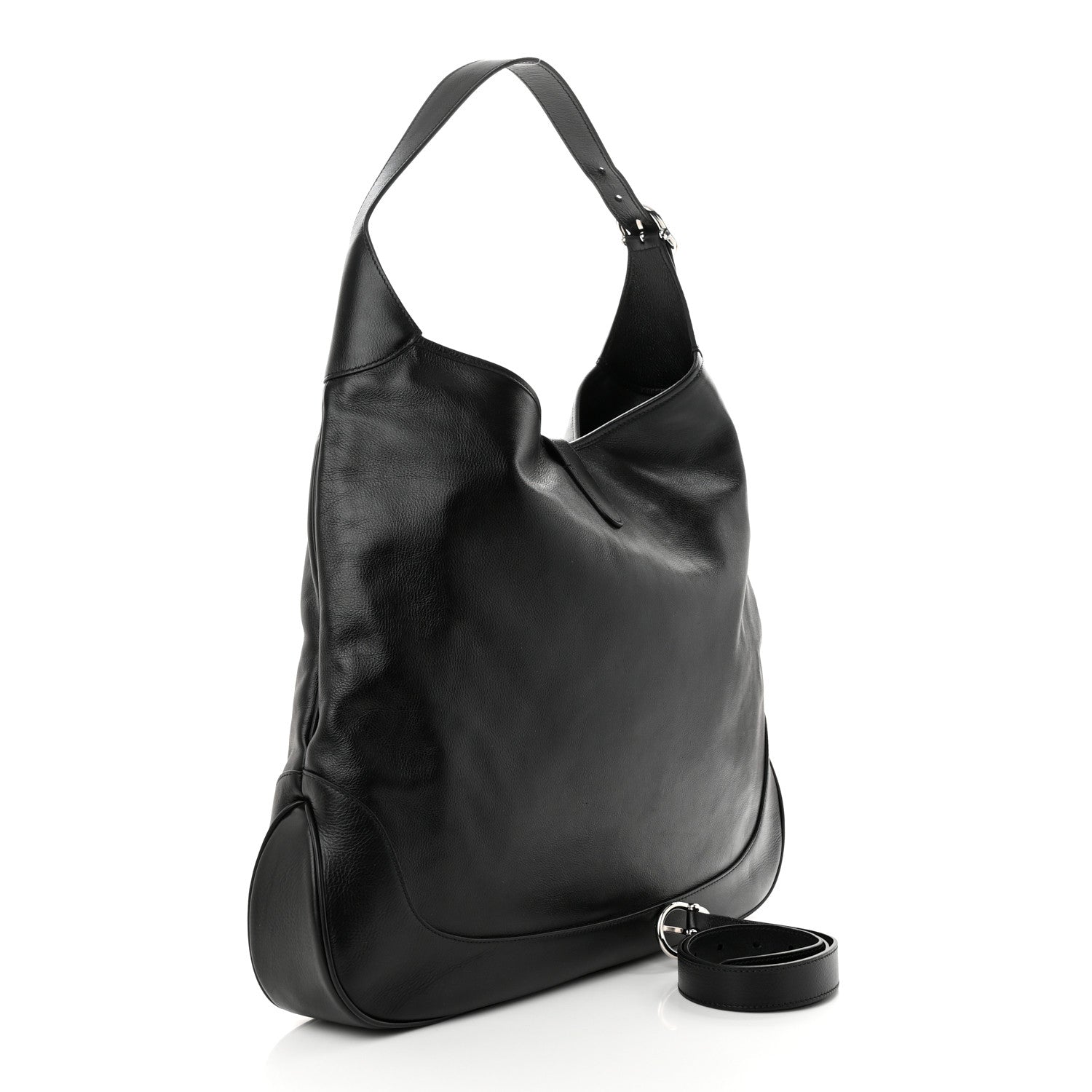 Gucci Calfskin Large Jackie 1961 Shoulder Bag Black Black 3 of 10