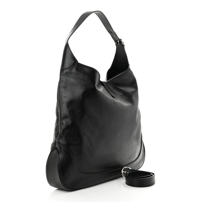 Gucci Calfskin Large Jackie 1961 Shoulder Bag Black Black 3 of 10