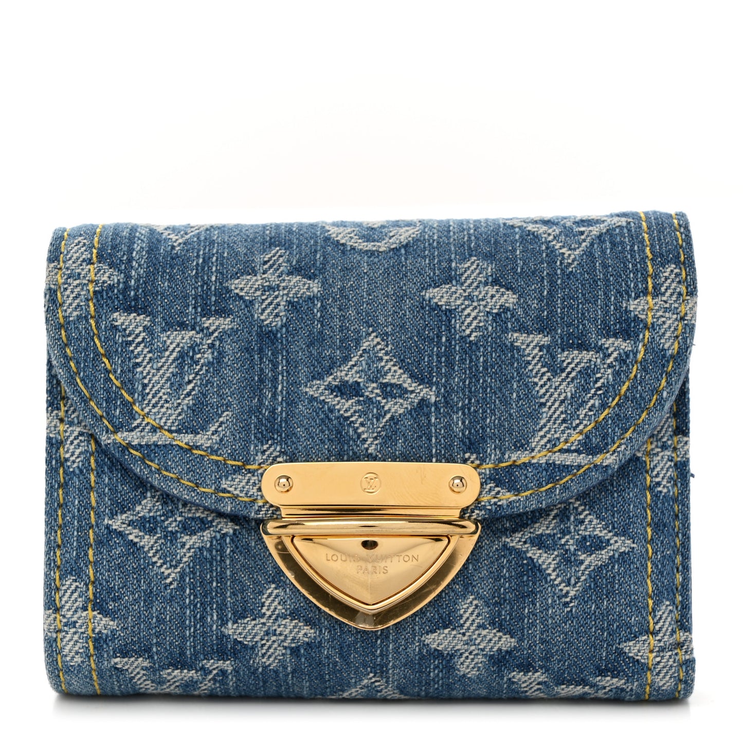 Denim Amelia Compact Wallet Blue