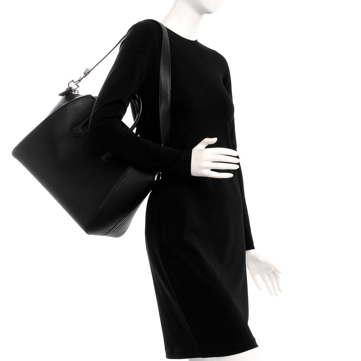 Givenchy Sugar Goatskin Medium Antigona Black 2 of 7