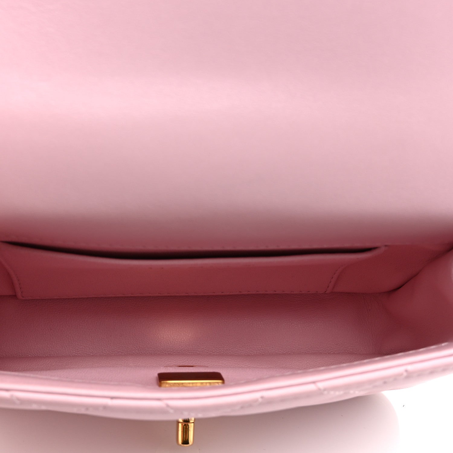 Chanel Lambskin Resin Quilted Top Handle Mini Flap Pink 5 of 10