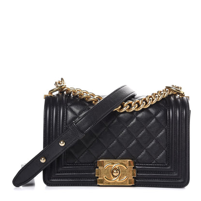 Chanel Calfskin Quilted Small Boy Flap Black 1 of 9