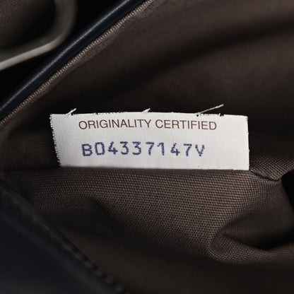 Bottega Veneta Nappa Intrecciato Crossbody Messenger Bag Navy 7 of 14