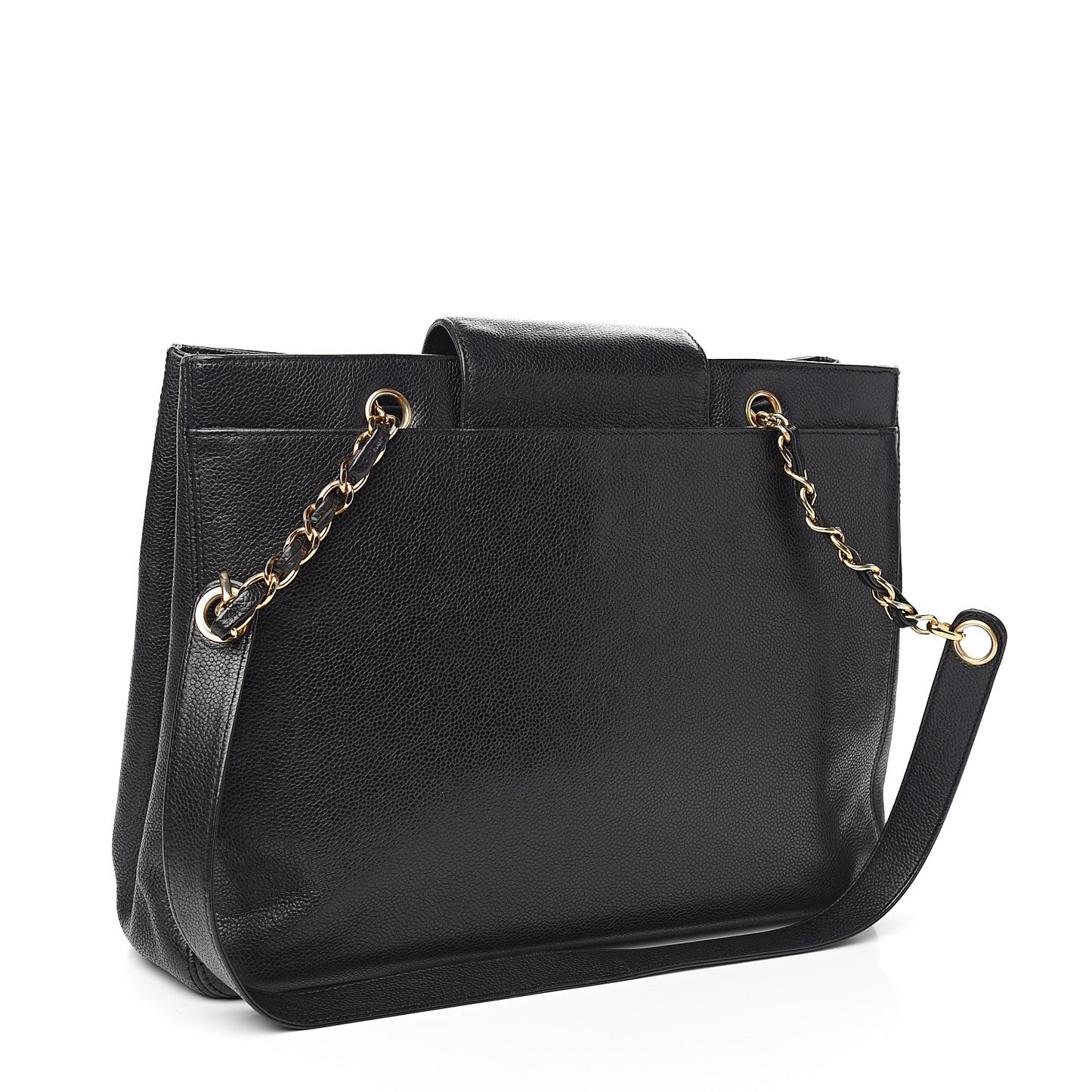 Caviar CC Shoulder Bag Black