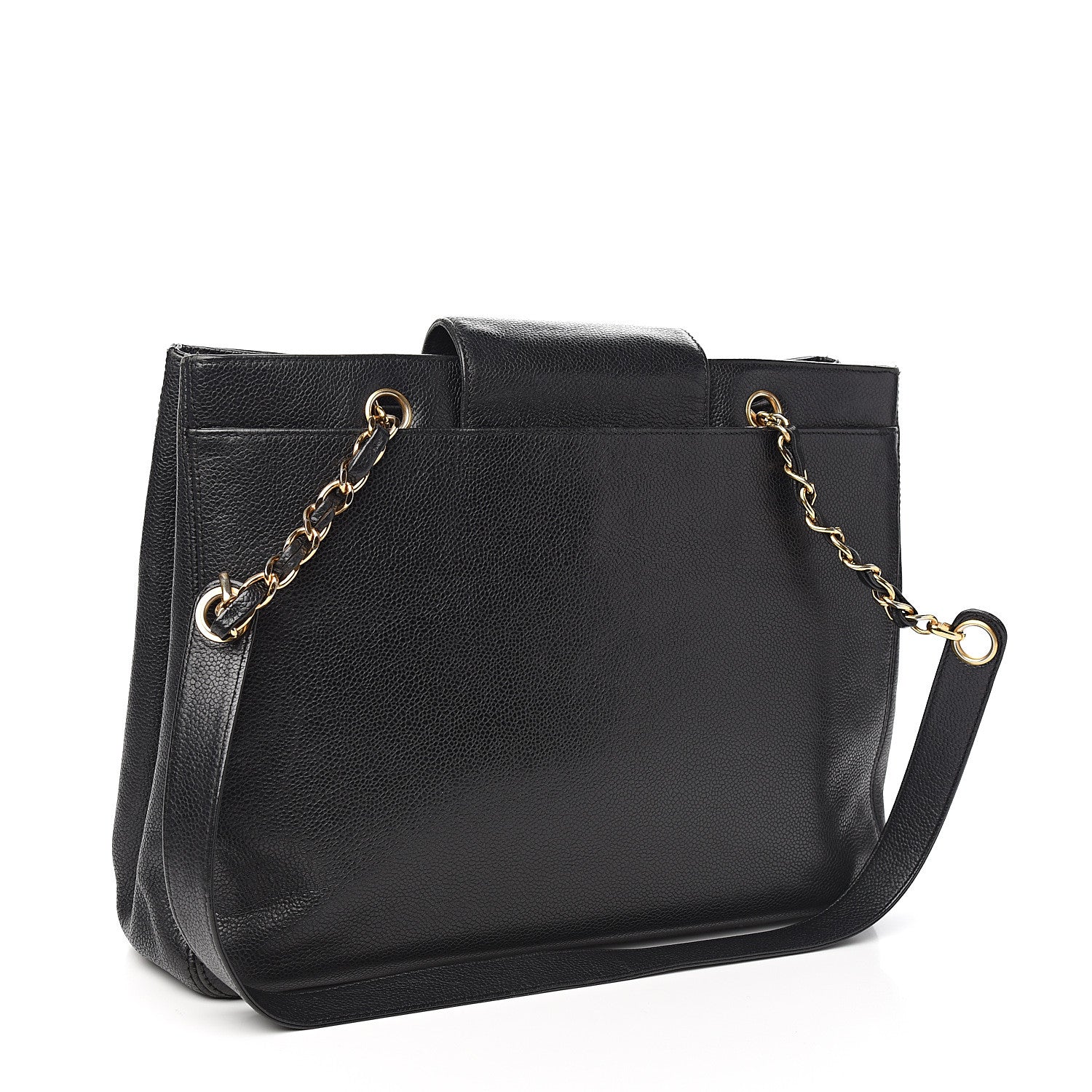 Chanel Caviar CC Shoulder Bag Black 2 of 10