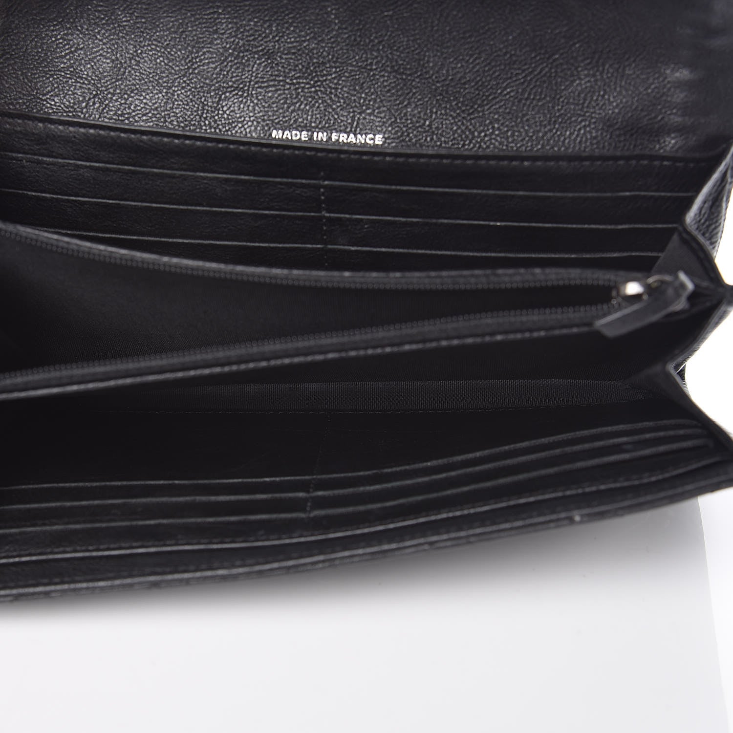 Chanel Calfskin Quilted Boy Chain Around Flap Wallet Black 5 of 11