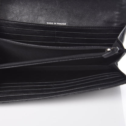 Chanel Calfskin Quilted Boy Chain Around Flap Wallet Black 5 of 11