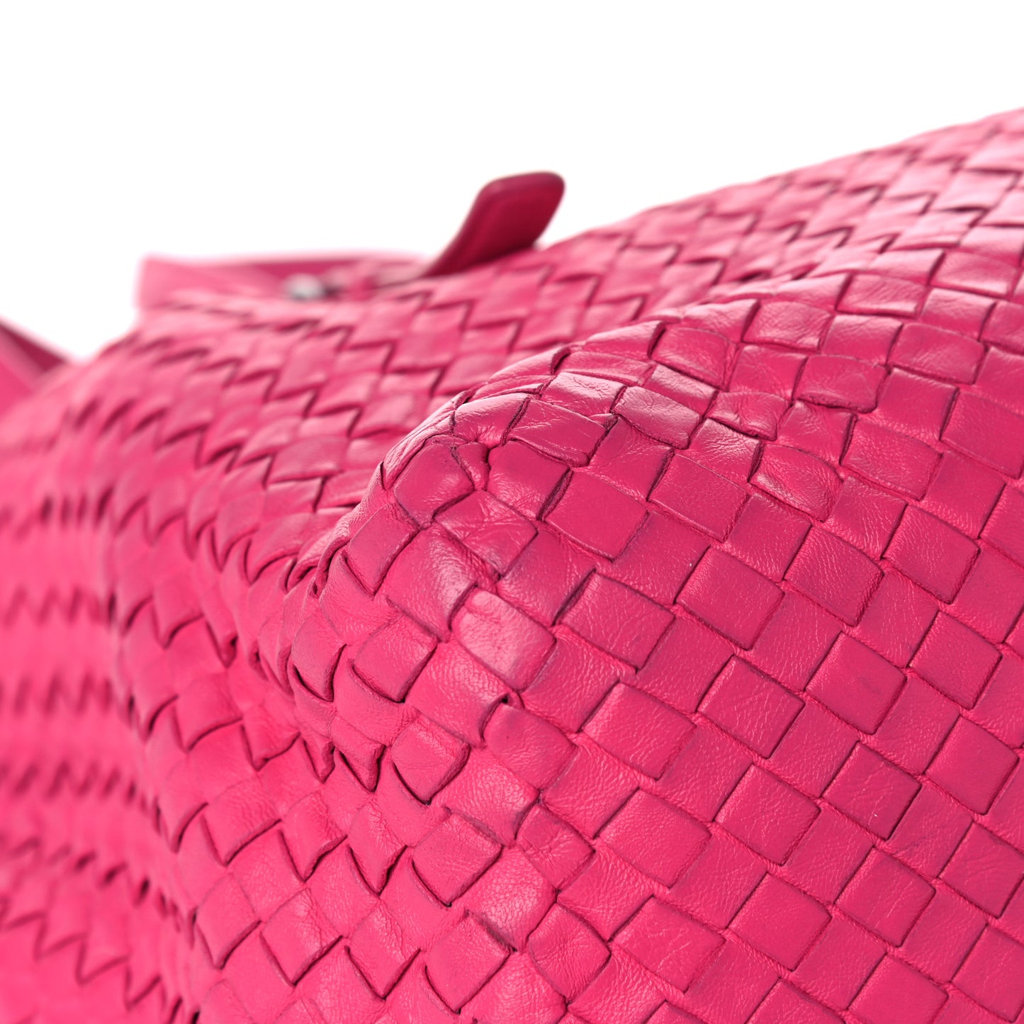 Nappa Intrecciato Large Seamless Tote Fuchsia