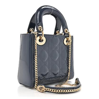 Christian Dior Patent Cannage Mini Lady Dior Pastel Night 3 of 11
