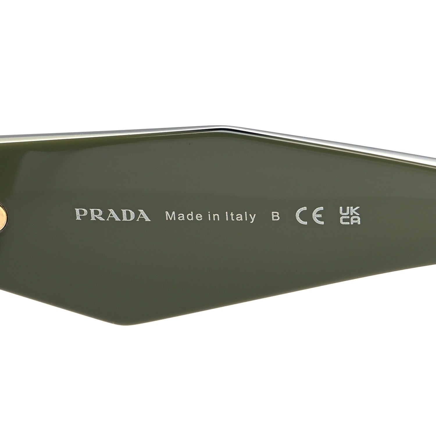 Prada Acetate Symbole Sunglasses SPR 17W Green 5 of 7