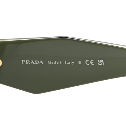 Prada Acetate Symbole Sunglasses SPR 17W Green 5 of 7