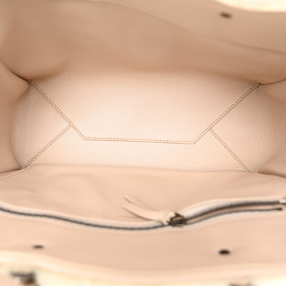 Balenciaga Merino Wool Papier A6 Zip Around Tote Beige Tapioca 6 of 11