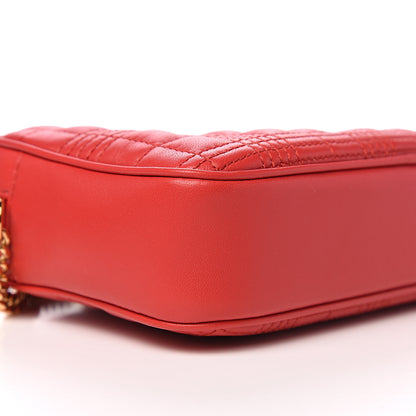 Burberry Lambskin Quilted Camera Bag Bright Red 6 of 9