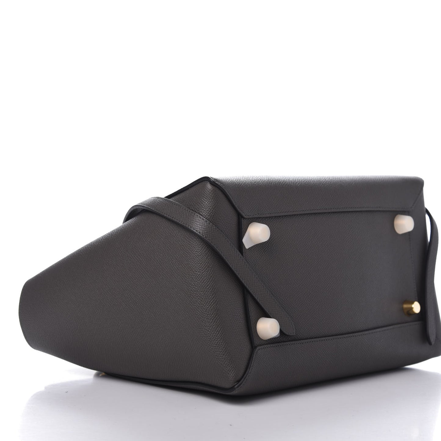 Grained Calfskin Mini Belt Bag Grey