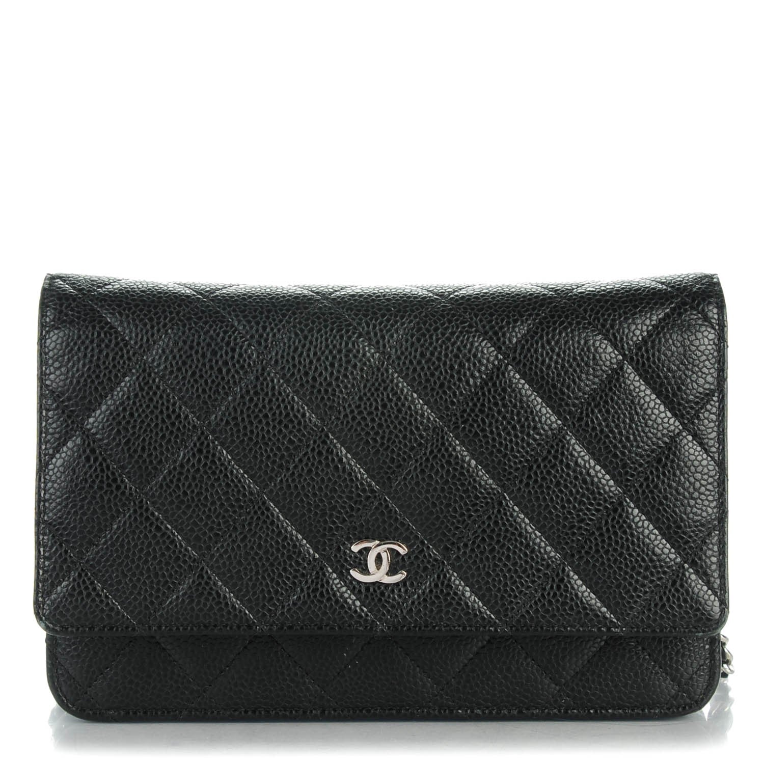 Chanel Caviar Quilted Wallet On Chain WOC Black 1 of 8
