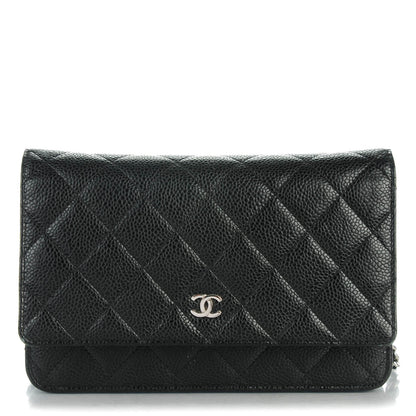 Chanel Caviar Quilted Wallet On Chain WOC Black 1 of 8