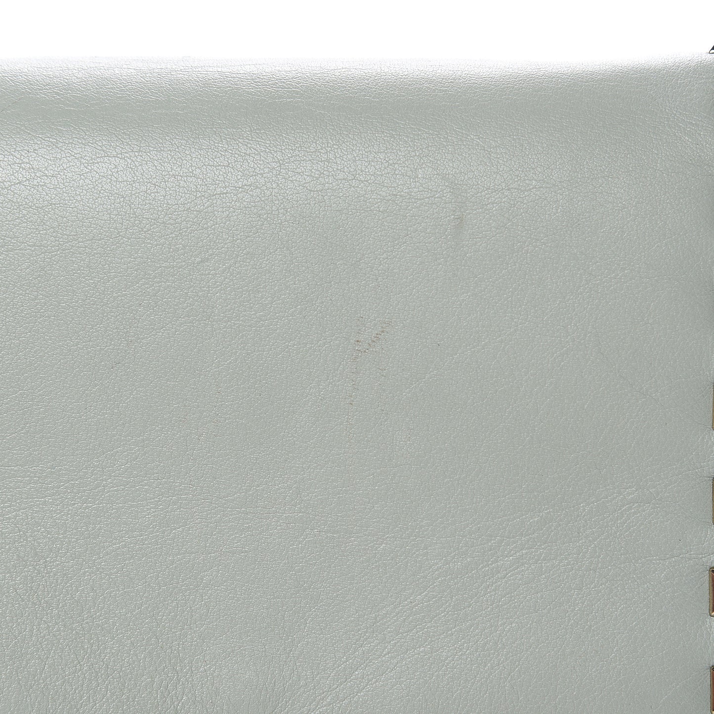Calfskin Rockstud Wallet on Chain Water Green