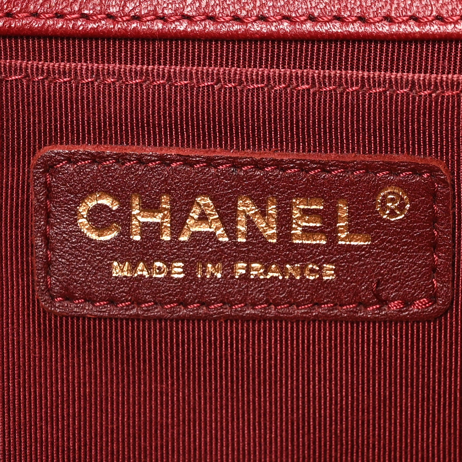Chanel Lambskin Quilted Medium Boy Flap Dark Red 6 of 10