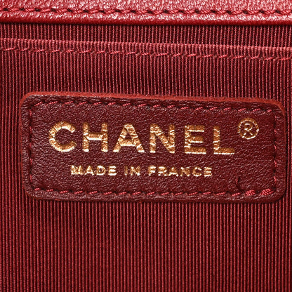 Chanel Lambskin Quilted Medium Boy Flap Dark Red 6 of 10