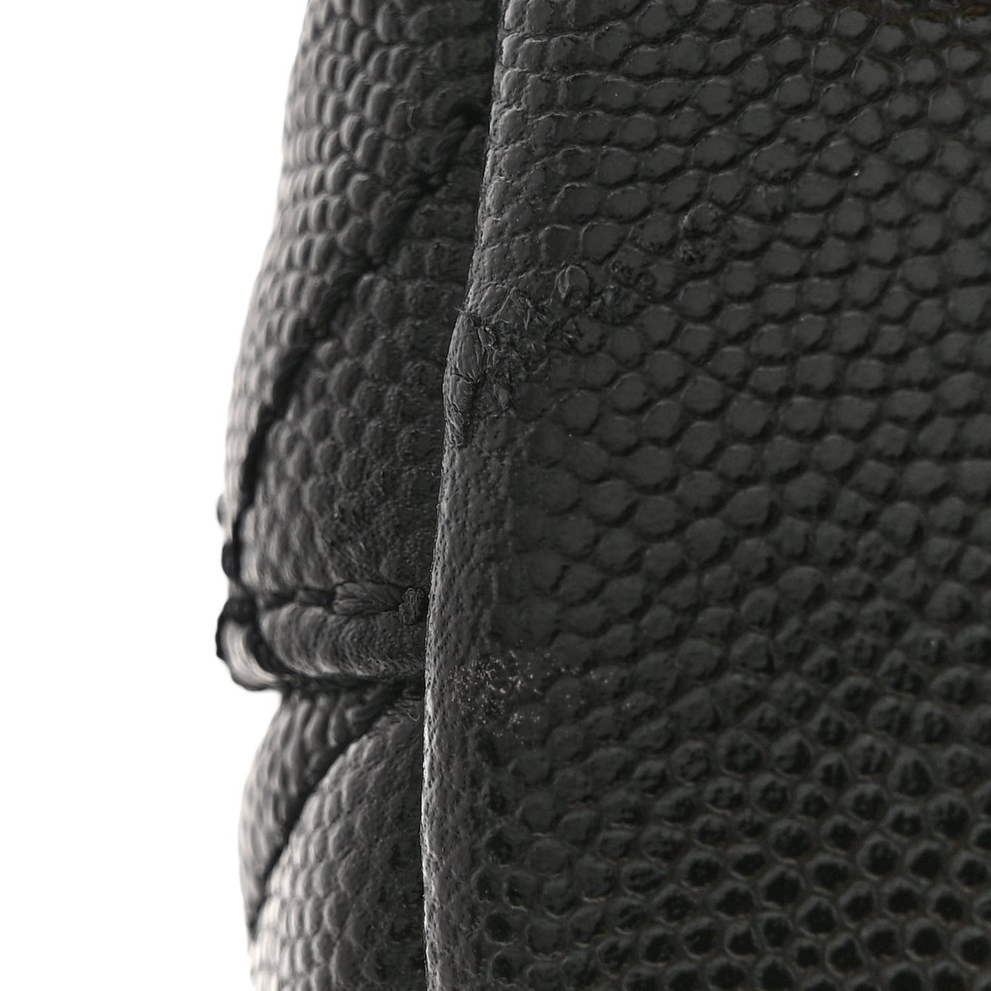 Caviar Quilted Small Coco Chain Handle Flap Black