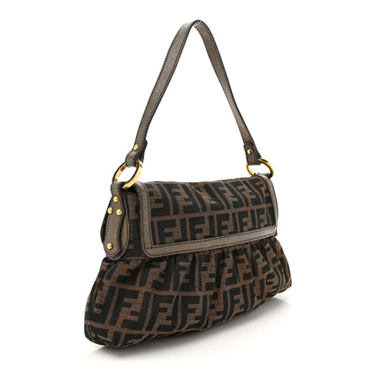 Fendi Zucca Small Chef Shoulder Bag Tobacco 3 of 12