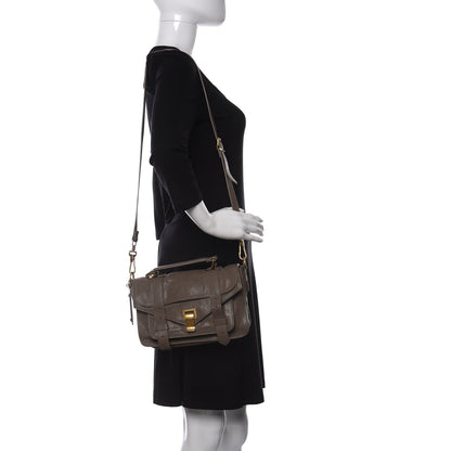 Proenza Schouler Lambskin Tiny PS1 Satchel Smoke 2 of 9