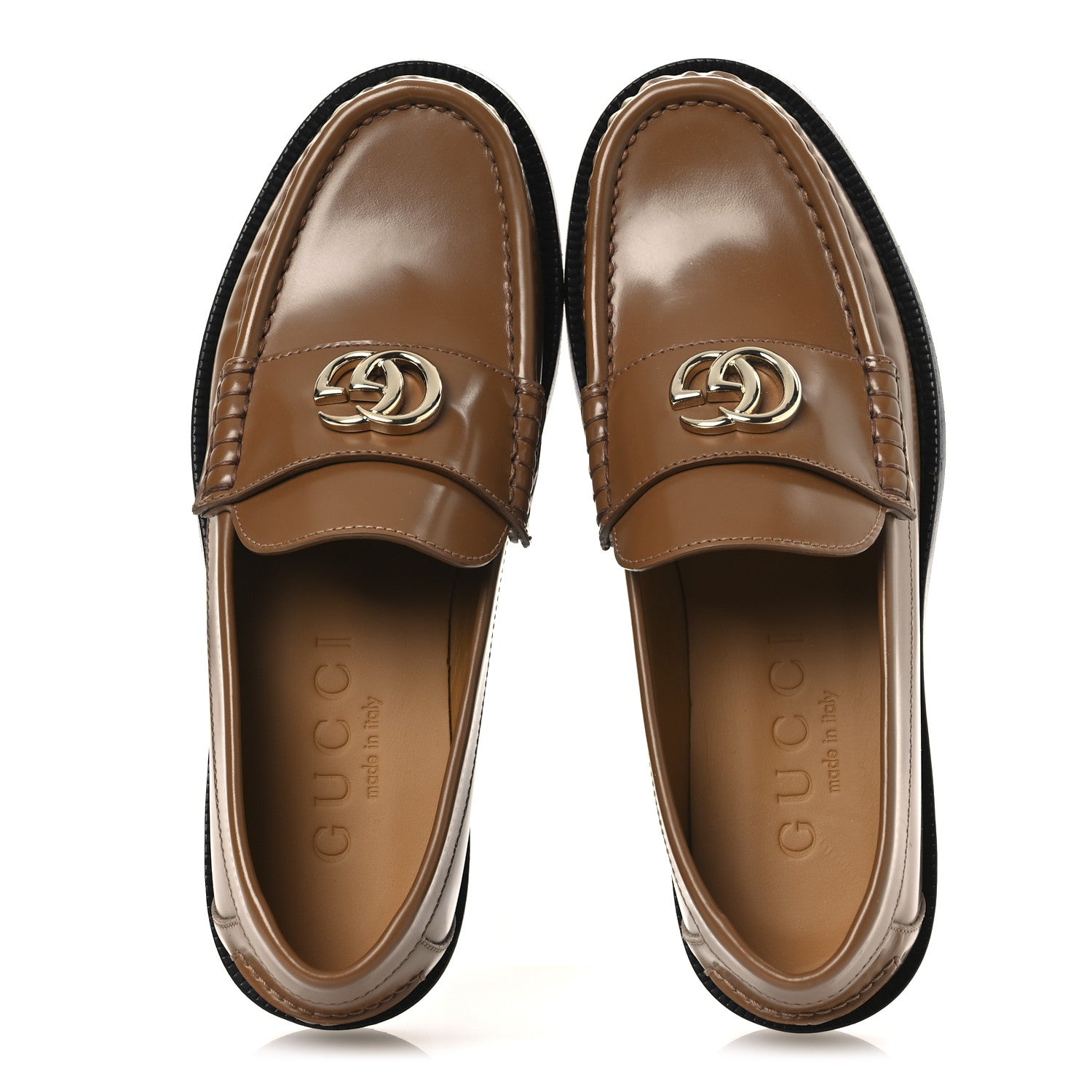 Gucci Millennial Ribot GG Marmont Loafers 36 36 Luminous Wood 2 of 11