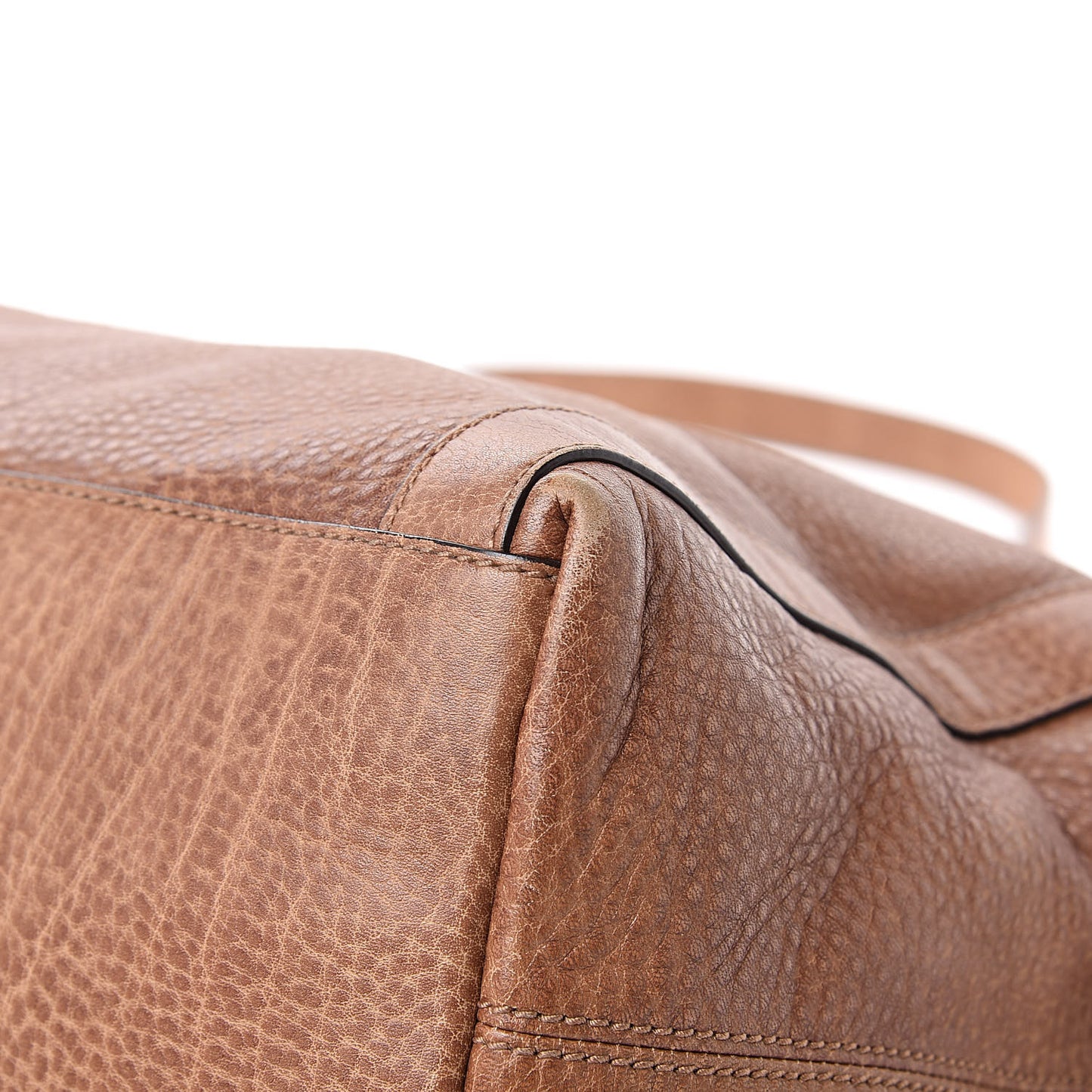Pebbled Calfskin Medium Miss GG Top Handle Bag Light Cuir