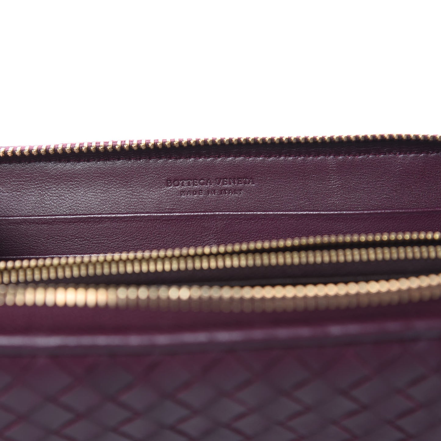 Nappa Intrecciato Zip Around Wallet Opera
