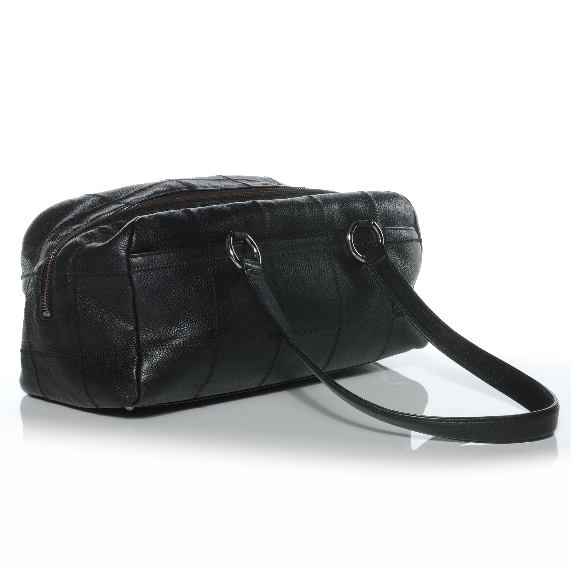 Chanel Caviar Square Stitched Tote Black 3 of 7