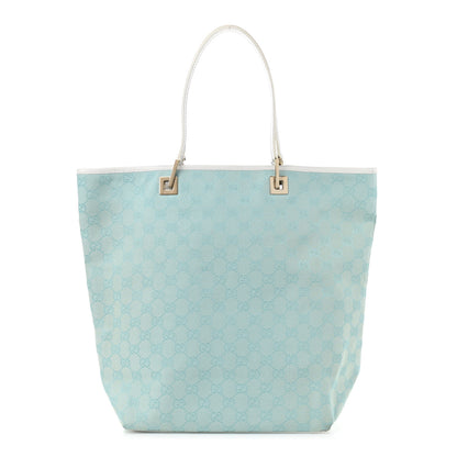 Gucci Monogram Large Bucket Tote Blue 1 of 13