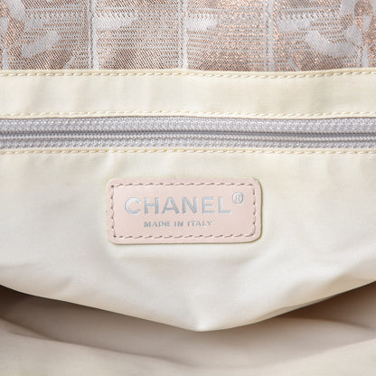 Chanel Metallic Nylon Small Travel Tote Pink 6 of 16